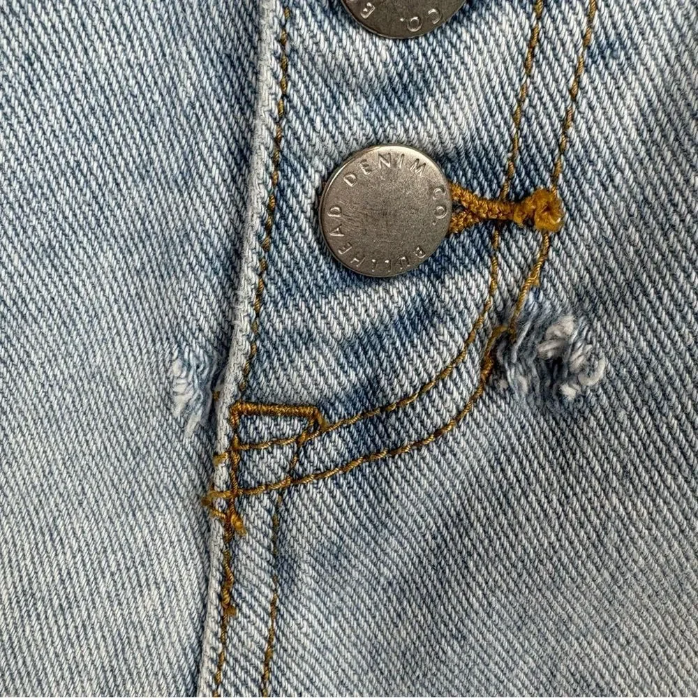 Bullhead Denim Co.‎ Button Light Denim Short Shorts